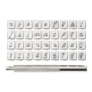 

36pcs Steel Alphabet Number Stamp Punch Set for Leather Craft Tools Kit