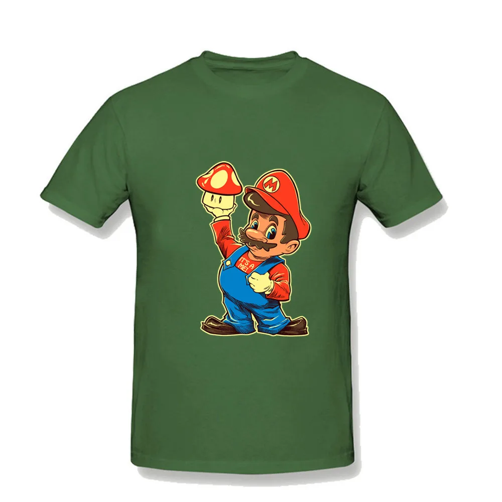 Мужская футболка для футбола белая в стиле хип хоп Super Mario SHIGERU'S BIG BOY