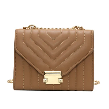 

European Fashion Female Square Bag 2020 New High Quality PU Leather Women's Designer Handbag Lock Chain Shoulder Messenger bags