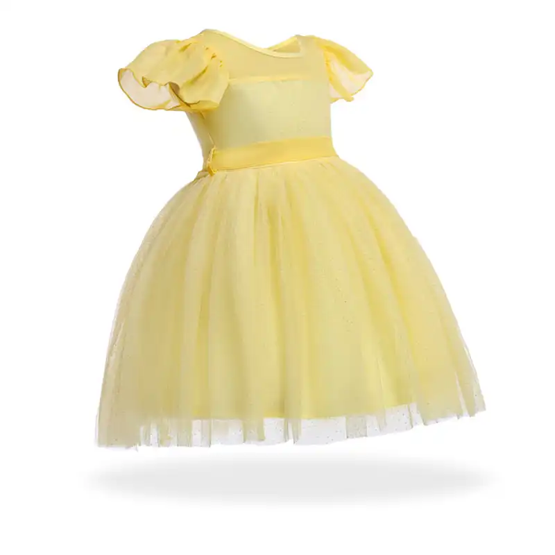 yellow newborn dress