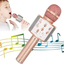 Bluetooth Wireless Microphone Mobile Phone K Song Treasure Handheld KTV Live Recording Microphone Audio Condenser Microphone