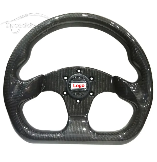 Volante Auto Universale In Fibra Di Carbonio - 12,5 Pollici, 320 Mm, Con Pulsante Clacson - Foto 9