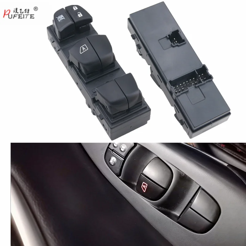 Car accessories Power Window Control Switch Regulator Button For Nissan Tiida Altima Sylphy X-Trail Qashqai 25401-3DF0B/DD | Автомобили и
