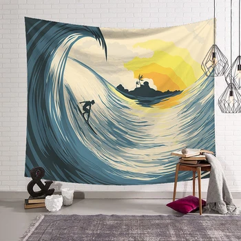 

Psychedelic Tapestry Bohemian Decor Painting Nordic Art Bedroom Tapestries Landscape Decoracion Habitacion Wall Decor DA60GT