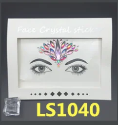 Temporary Rhinestone Glitter Tattoo Stickers Face Jewels Gems Festival Party Makeup Body Jewels Flash Fake Temporary Tattoos