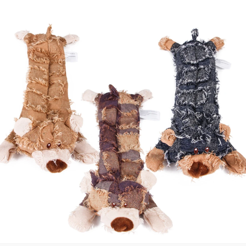 Милые Мультяшные товары для домашних животных плюшевые собаки пищащая игрушка