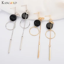 Eenvoudige metalen onregelmatige turquoise lange hanger creative oorbellen dames sieraden Koreaanse persoonlijkheid hipster sieraden(China)