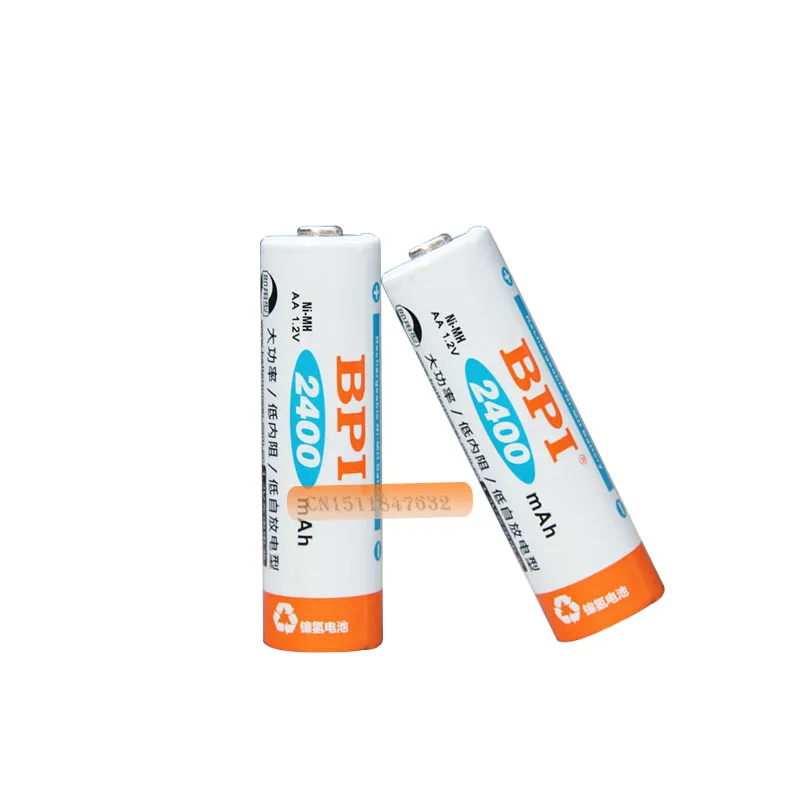 20 штук! BPI 1,2 V 2400 аккумулятор АА, мАч NiMh Ni-MH LSD AA Аккумуляторная батарея с 0.24A зарядный ток для игрушечная камера налобный фонарь