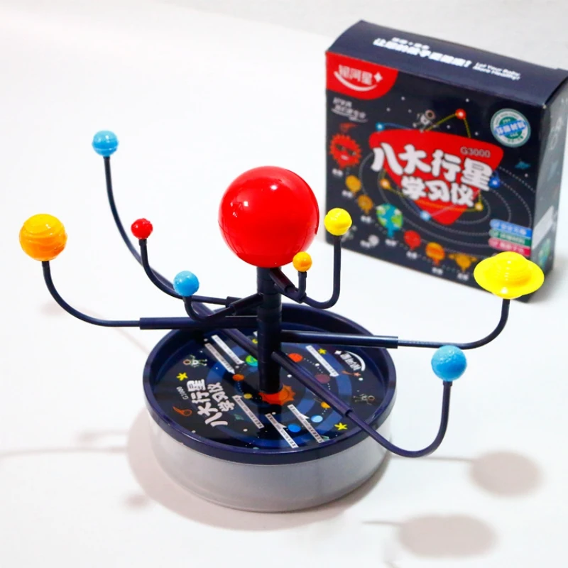 Kids Educational Toys 3D Science Solar System 9 Planets plastic Assembling Model 