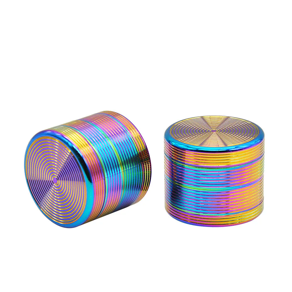 Multicolor Измельчитель табака, сигареты Творческий резки табака 4-секционный измельчитель для специй с Алюминий травяной травы измельчитель табака дым измельчители L1021 - Цвет: Multicolor