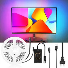 RGB Светодиодная лента ТВ ПОДСВЕТКА Ambilight набор для телевизора Android Смарт приложение управление коробка USB светодиодная лента для ТВ ПК монитор экран окружающая полоса