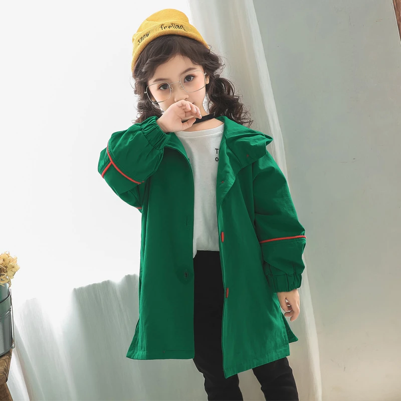  fashion girls boys jackets Toddler baby coat spring autumn Long Sleeve Solid Hooded Windproof Coat 
