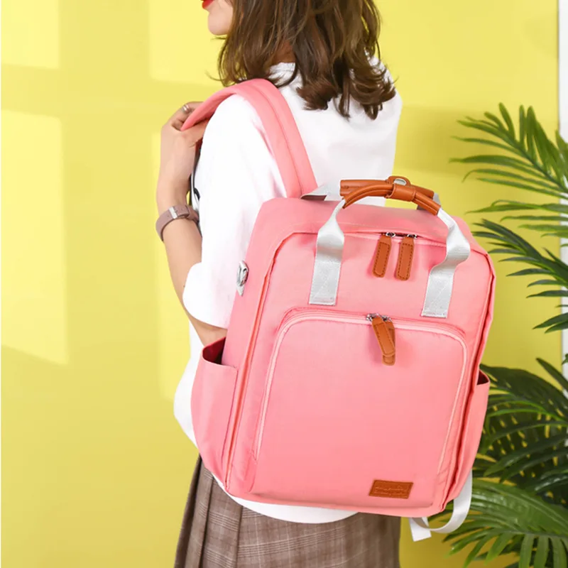 Hot Mom Backpack Versitile Fashion Large-Volume Multi-functional Waterproof Diaper Bag Infant Storage MOTHER'S Bag