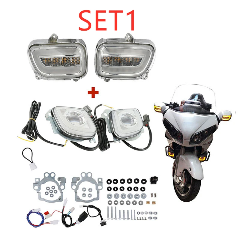  Motorcycle LED Turn Signal Driving Fog Light For Honda Goldwing GL1800 2001-2017 2012-2017 F6B 2013 - 32856010492