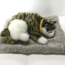 Табби храп кошка Спящая кошка с имитацией плюшевой игрушки украшение автомобиля украшение в помещении адсорб формальдегид очистите воздух