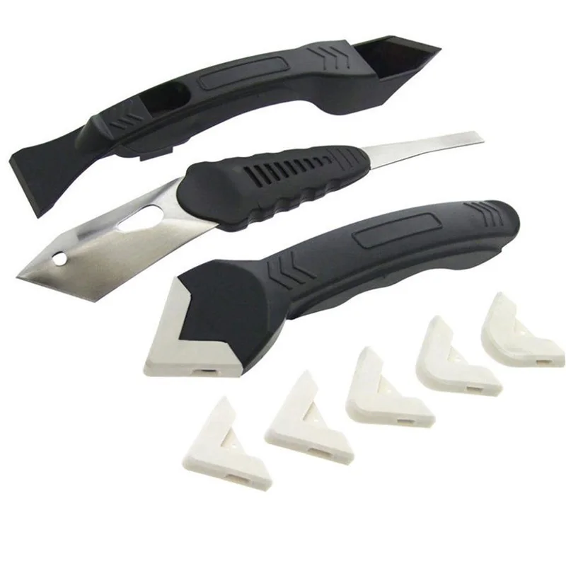  8 In 1 Silicone Trowel Scraper Caulk Sealant Spreader Spatula Cement Finish Tool