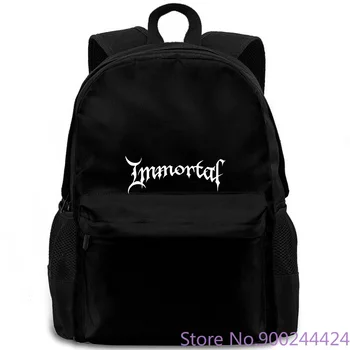 

IMMORTAL New Logo Black S-XXL Black Metal Band Darkthrone Mayhem Slim Men s backpack