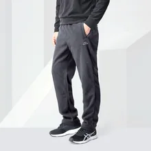 Осенние и зимние флисовые брюки для мужчин и женщин, свободные толстые флисовые уличные теплые брюки, внутренняя одежда для альпинизма S