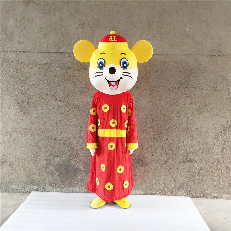 style 3 Китайский год Зодиак lucky mouse маскарадный костюм для взрослых Размер для приветственного выступления и Хэллоуин вечерние платья - Цвет: style 3