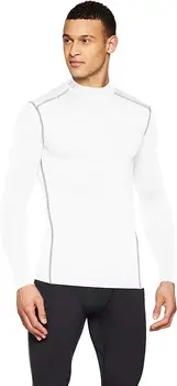 

2020 Men ColdGear Compression Mock Long Sleeve T-Shirt Short Casual Cotton O-Neck