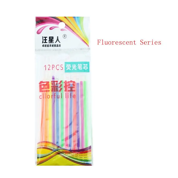fluorescent series Новинка, 6 шт./лот, капсулы, хайлайтер, витамин, таблетки, маркер для выделения, цветные ручки, канцелярские принадлежности, офисные школьные принадлежности, милые хайлайтер, ручки - Цвет: fluorescent series