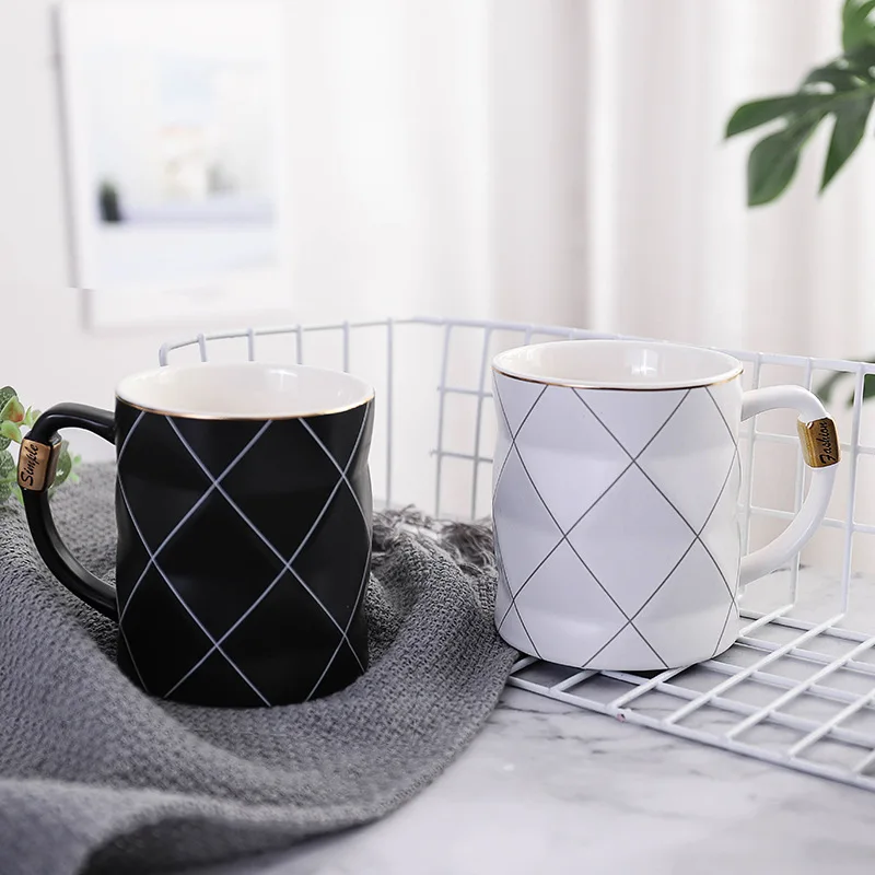 "Алмаз" Современное красивое керамическое кружка молоко чай кофе чашка домашняя офисная кружка подарок друзьям