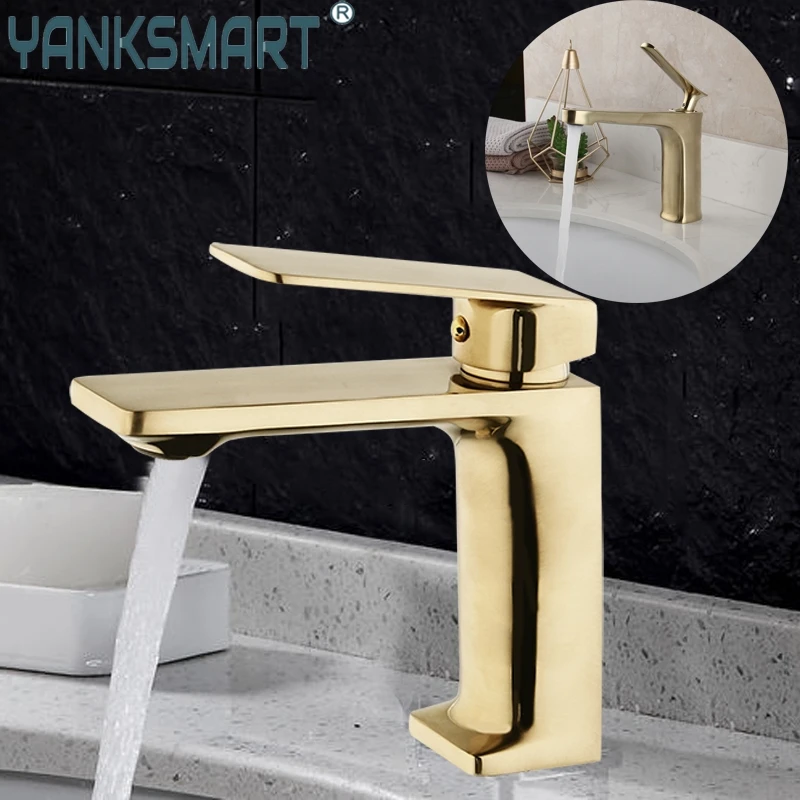 Badkamer Geborsteld Nikkel Gouden Kraan Bad Douche