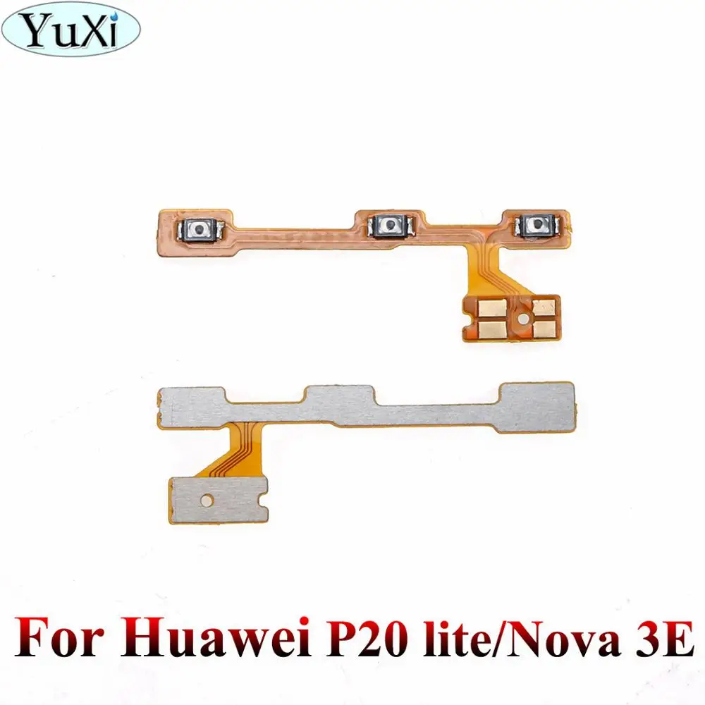 YuXi для huawei Nova 3E Кнопка регулировки громкости сбоку гибкий кабель для huawei P20 lite P20Lite переключатель включения гибкий кабель Замена