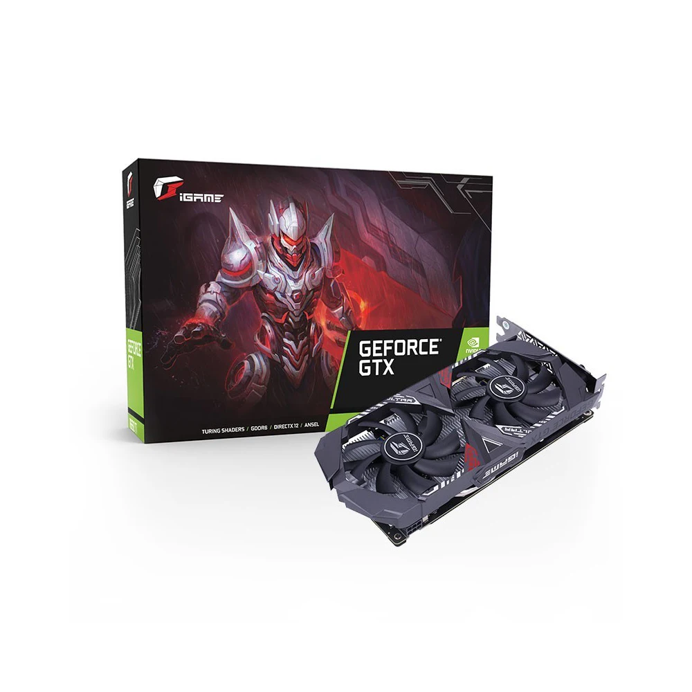 Новая красочная графическая карта iGame GeForce GTX 1650 Ultra 4G GDDR5 4G графическая карта 1485MHz iGame Energy RGB для компьютера