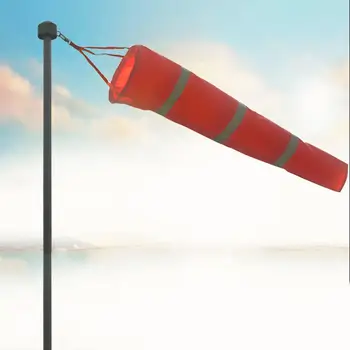 

100cm Nylon Rip-stop Windsock Wind Measurement Bag Outdoor Banner Flag Camping Flag with Reflective Belt Toys For Kids