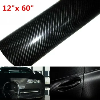 

4D Decals Carbon fiber Exterior Mouldings Sticker Vinyl Wrapped Anti-UV