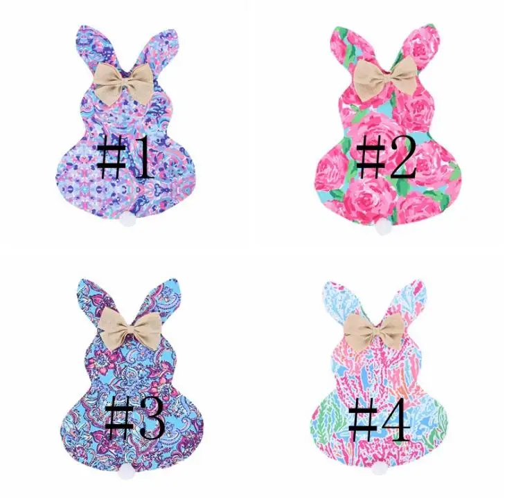 

DIY Easter Bunny Flags Canvas Rabbit Chevron Garden Flag with Jute Bow Tie Easter Home Decoration Cute Bunny Shape Flags SN016