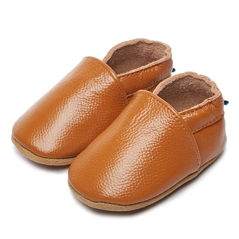Genuine leather soft unisex baby shoes all sorts of colors of moccasins slip on infant shoes 1