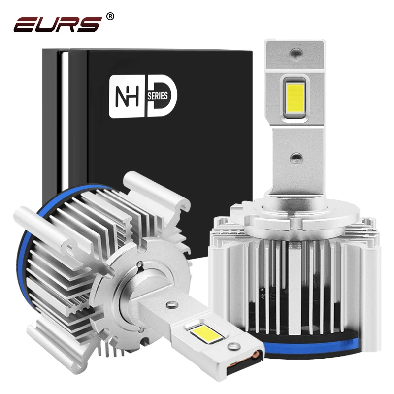 

EURS Car Canbus LED Headlight D1S D1R D2S D3S D4S D2R D4R D5S D8S 6000K 70W 17200LM 12V Kit to Replace HID Conversion Lamps
