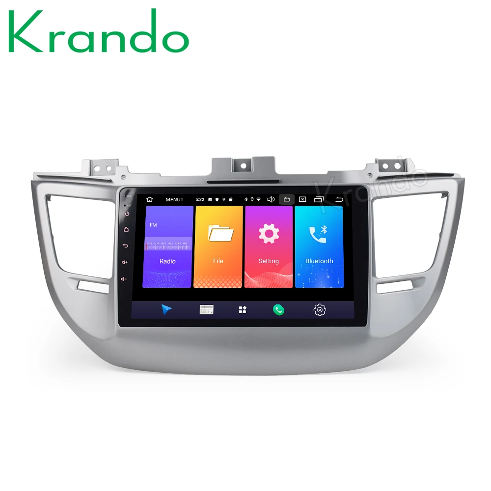 Krando Android 9.0 10.1&quot IPS Big screen car multimedia system for Hyundai IX35 tuscon 2015+ navigtaion GPS No 2din DVD | Автомобили и