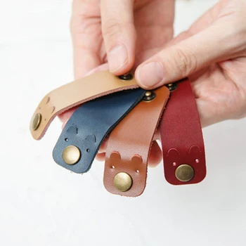 

PU Computer Data Winder Cable Folder Protector Headphone Cable Line Clip Holder Home Desktop Organizer Home Storage Accessories