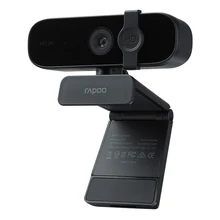Rapoo webcam 2k completo hd 1440p câmera web autofoco com microfone duplo & privacidade capa usb web cam para zoom skype chamadas de vídeo