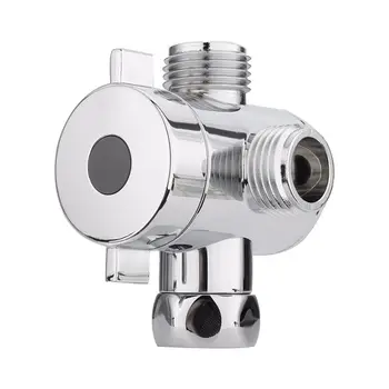 

Practical Boutique 1/2 inch 3 Way T-adapter Toilet Bidet Bath Shower Head Arm Mounted Diverter Valve