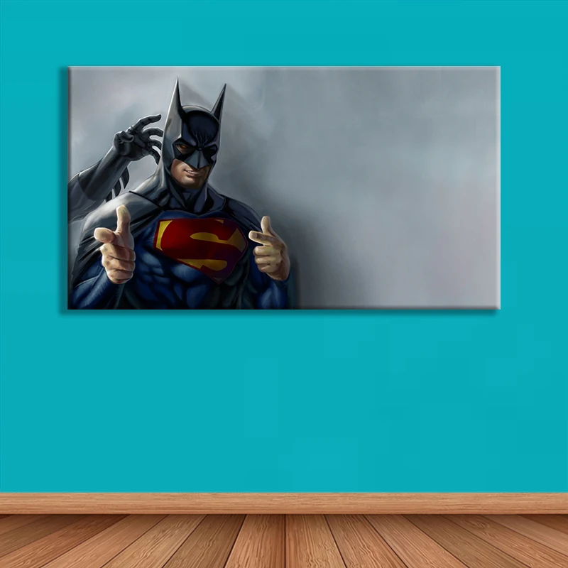 Печать Искусство DC comics герой Бэтмен печать Бэтмен принт Супермена плакат супербэтмен печать живопись Брюс Уэйн постер с Бэтменом