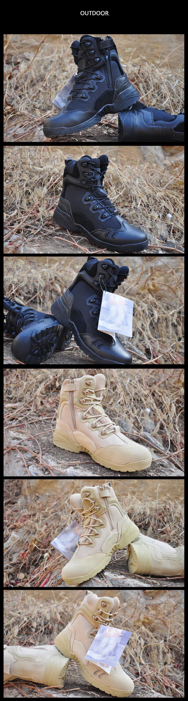 Сезон осень; специальные силы; мужские качественные военные ботинки; Тактические сверхлегкие охотничьи ботинки-дезерты; мужские высокие уличные ботинки-дезерты