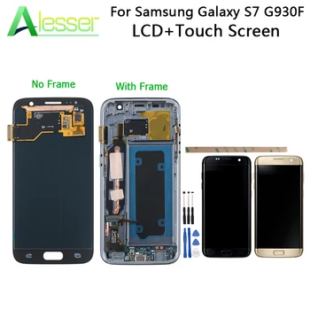

Alesser For Samsung Galaxy S7 LCD Display And Touch Screen With Frame Assembly Replacement For Samsung Galaxy S7 G930F + Tools