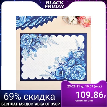 

A set of paper napkins "Flowers", 10 pcs., 35 x 25 cm
