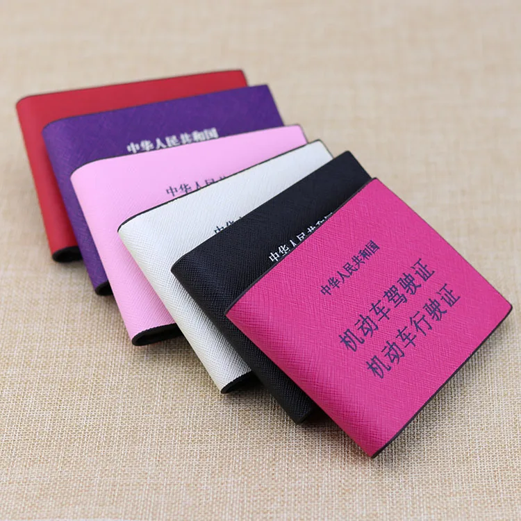 

Quality New Style Cross Pattern Genuine Leather "Driving Licence Case Screen Printing Motor Vehicle Driving License Case Men's W