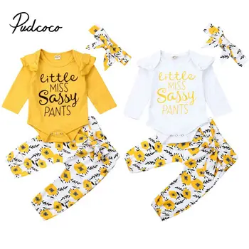 

nfant Baby Girls Letter Bodysuit + Floral Print Shorts+Headbands Outfits set of newborn baby clothes Outfits Clothes 0-24 months