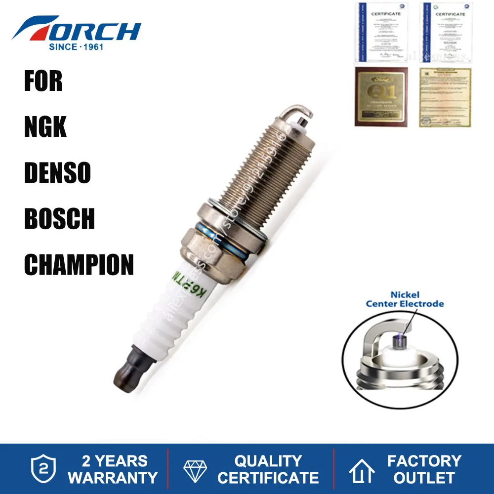 1PCS Original Spark Plug TORCH K6RTM3 Replace for Mitsubishi 