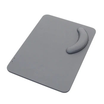 

10W Mouse Pad with Wrist Guard, Q1 Wireless Charging Mouse Pad, Memory Foam Wrist Guard Wireless Charging,For iPhone