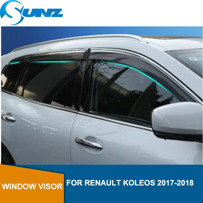 

Car Window Deflector Visor For Renault Koleos 2017 2018 Sun Shade Awnings Shelters Guards auto accessories SUNZ