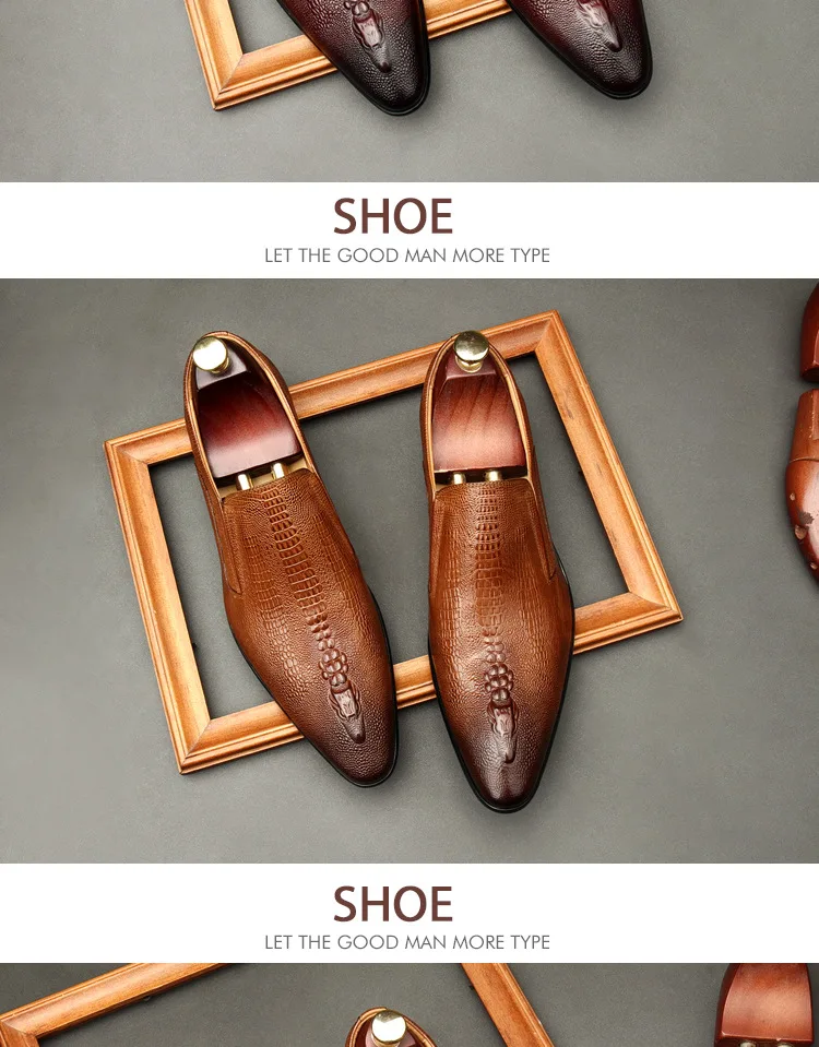 Genuine Leather Men Dress Shoes