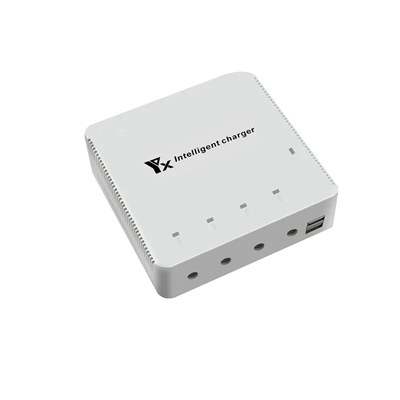 6-IN-1 Multi Charger for Fimi X8 SE Drone Battery Charging Hub Intelligent Smart Battery Charger with USB Port for Controller