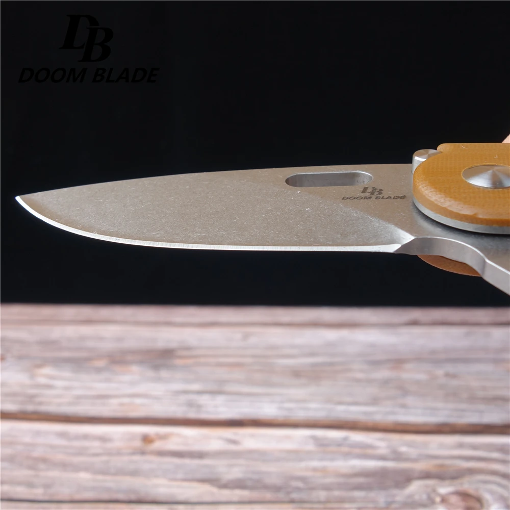Ножи с лезвиями 7 9 &quot60 61HRC 100% D2 G10 Ручка шариковый подшипник складной нож